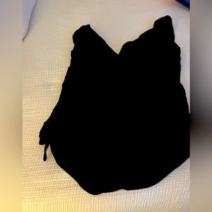 Very slimming black swimsuit